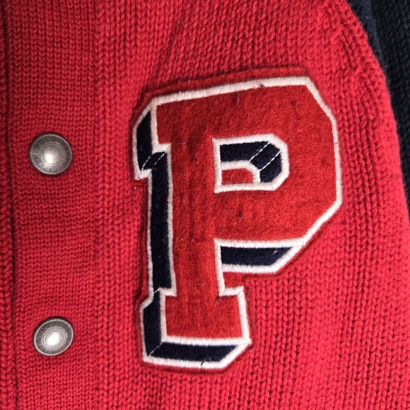 Polo Ralph Lauren Varsity Cardigan size 6 100% Cotton - Picture 2 of 7